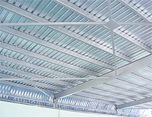 Gas station � view of the roof from below 